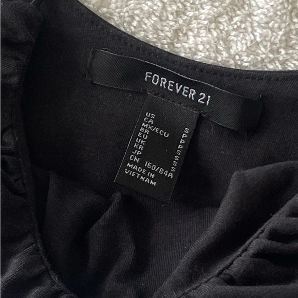 Forever 21 Bralette Crop Top Black Small - Picture 3 of 3